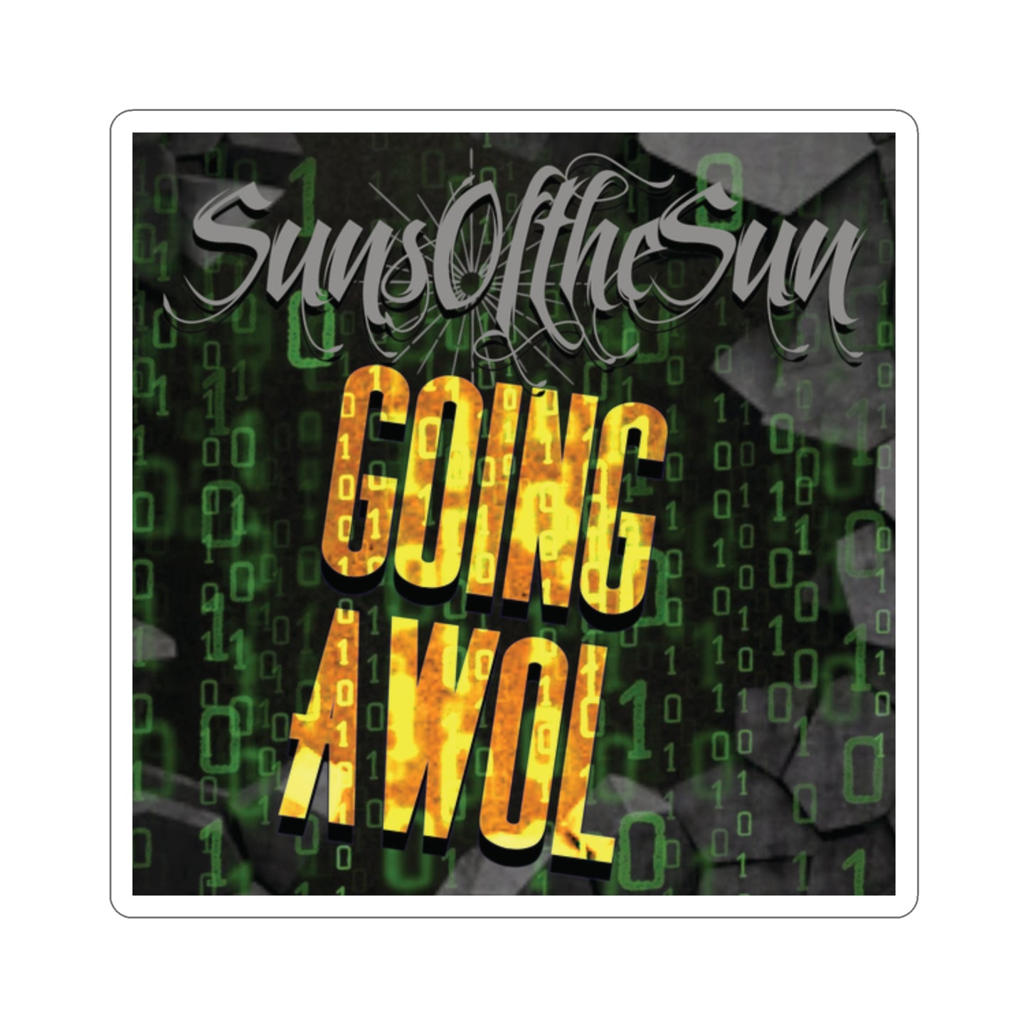 SunsOftheSun "Going AWOL" Kiss-Cut Stickers