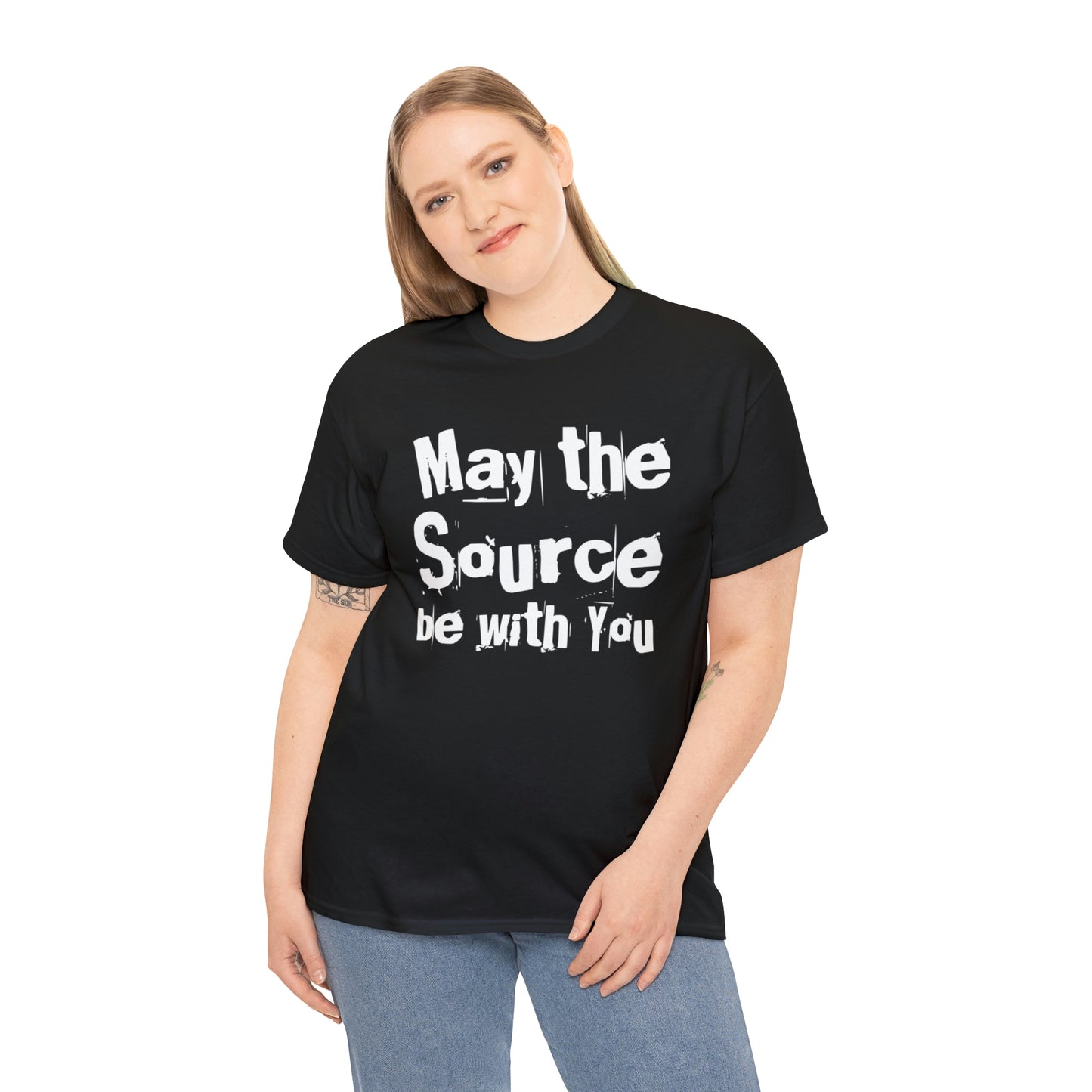 "May The Source Be With You" Unisex Heavy Cotton Tee