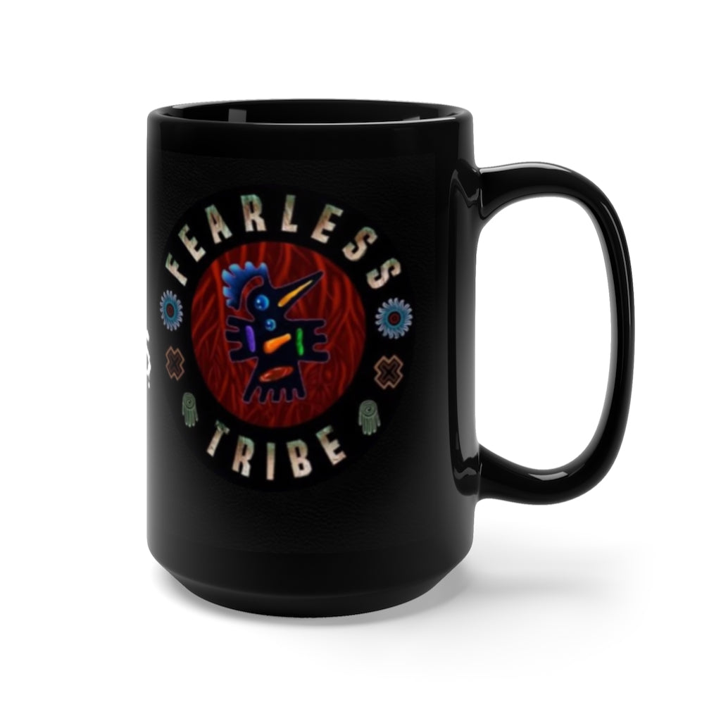 "FearLess Conversations" Black Mug 15oz