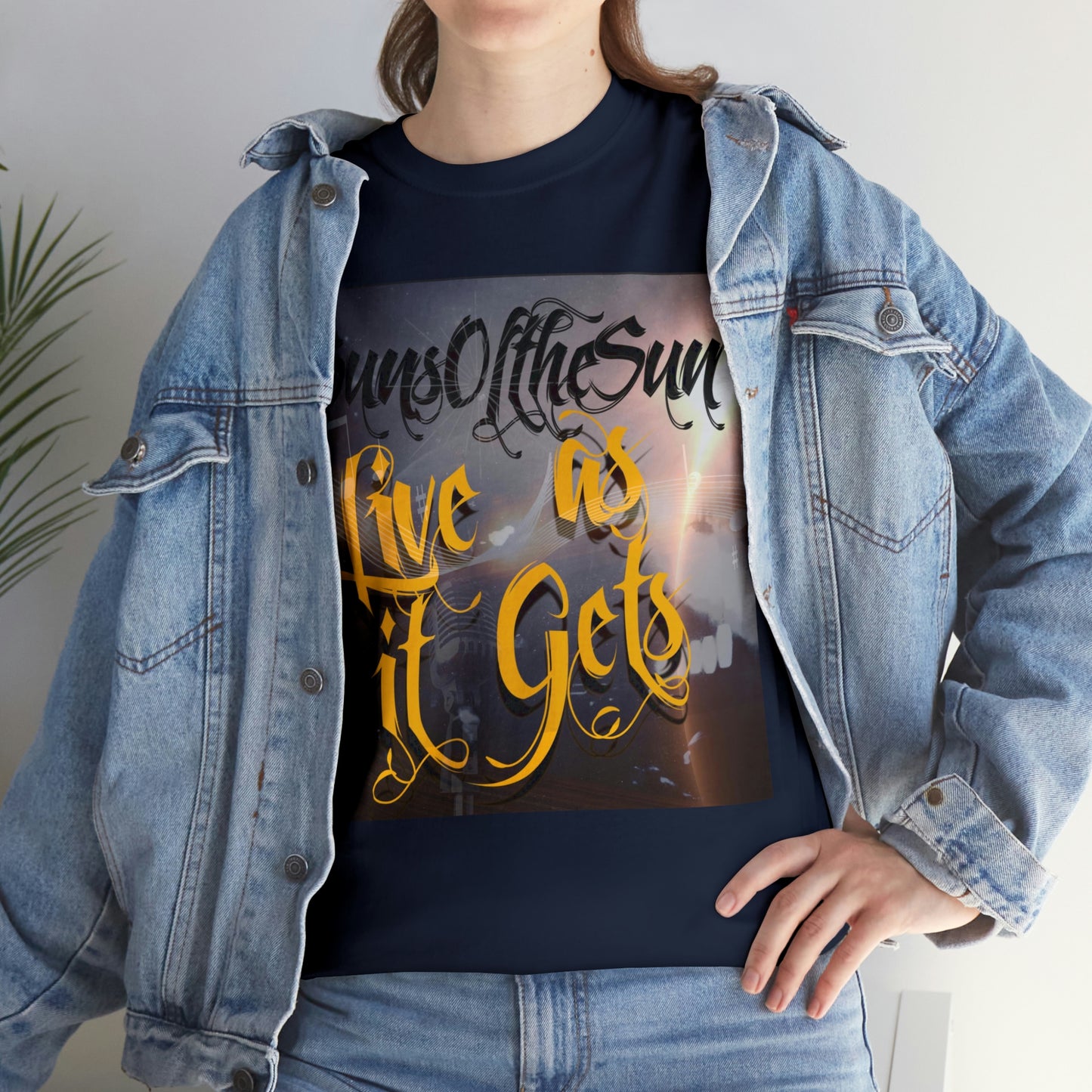 SunsOftheSun "Live as it Gets" Unisex Heavy Cotton Tee