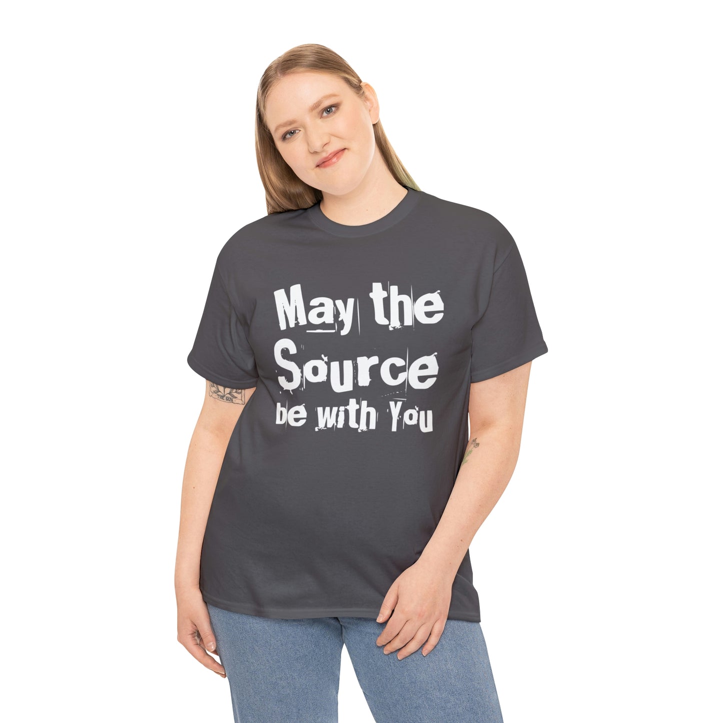 "May The Source Be With You" Unisex Heavy Cotton Tee