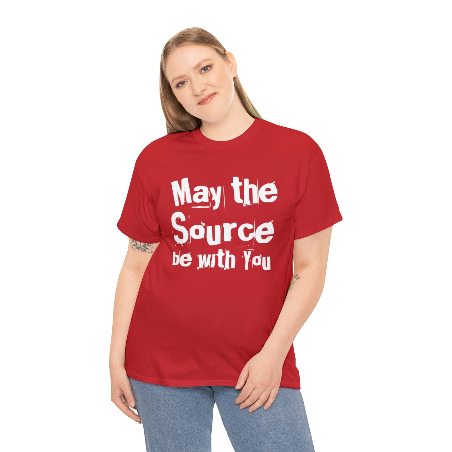 "May The Source Be With You" Unisex Heavy Cotton Tee