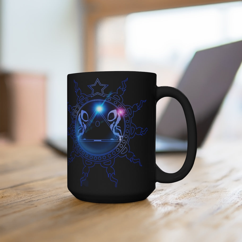 "FearLess Sigil" Black Mug 15oz