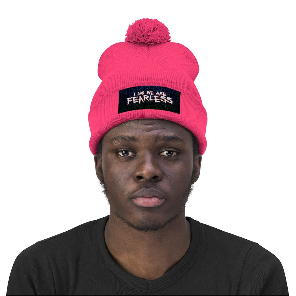 I am We Are FearLess Pom Pom Beanie