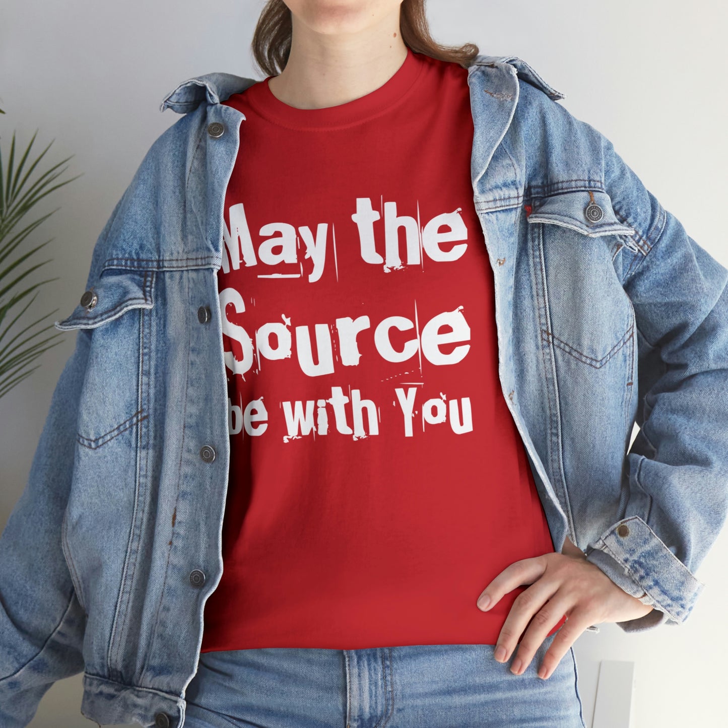 "May The Source Be With You" Unisex Heavy Cotton Tee