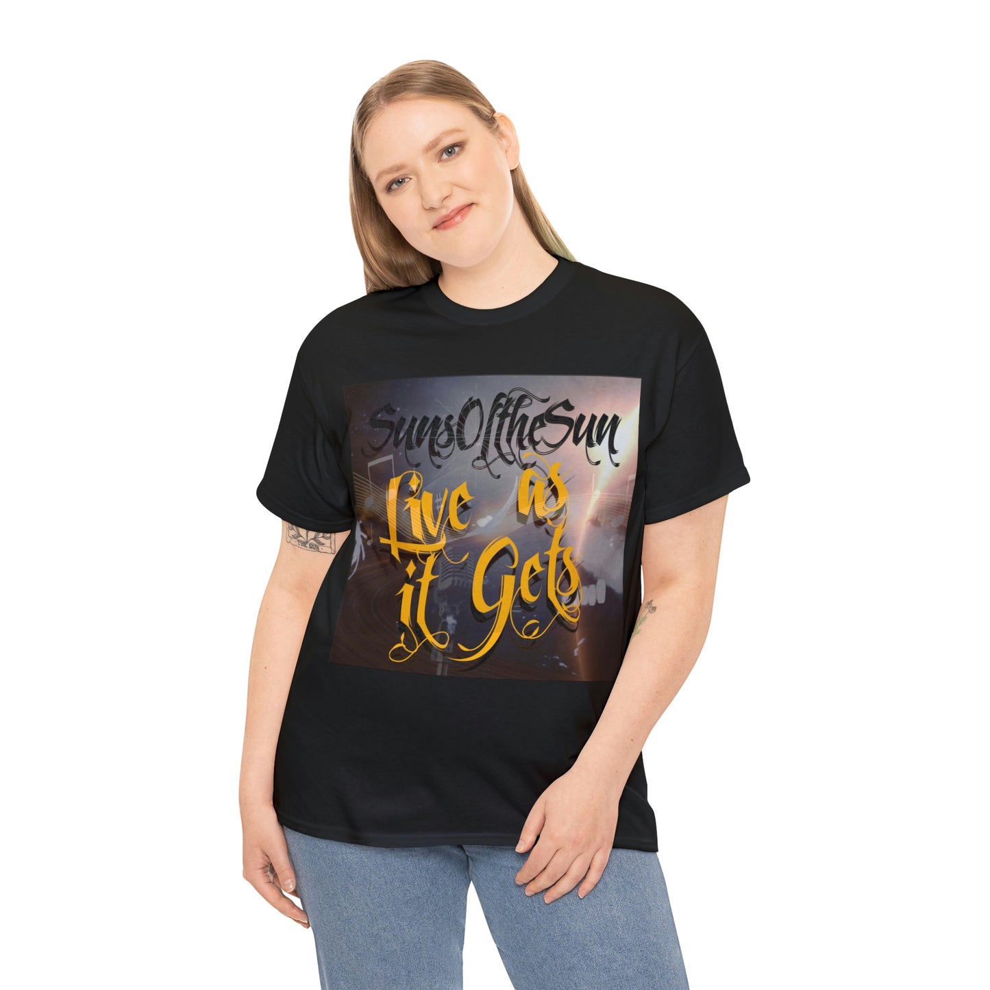 SunsOftheSun "Live as it Gets" Unisex Heavy Cotton Tee