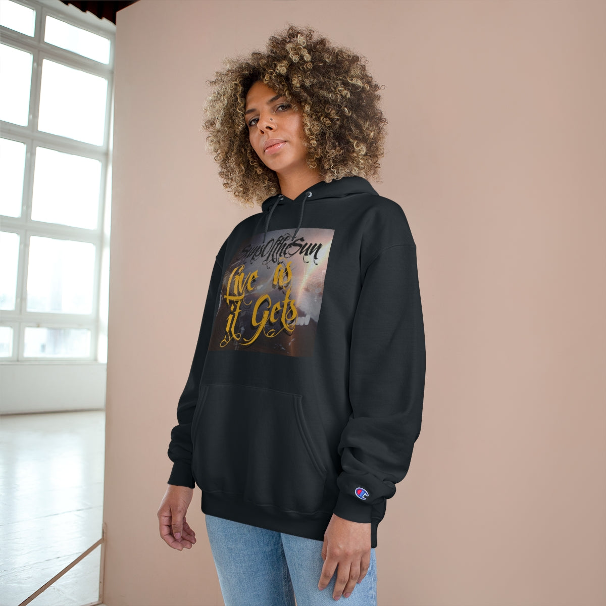 SunsOftheSun "Live as it Gets" Champion Hoodie