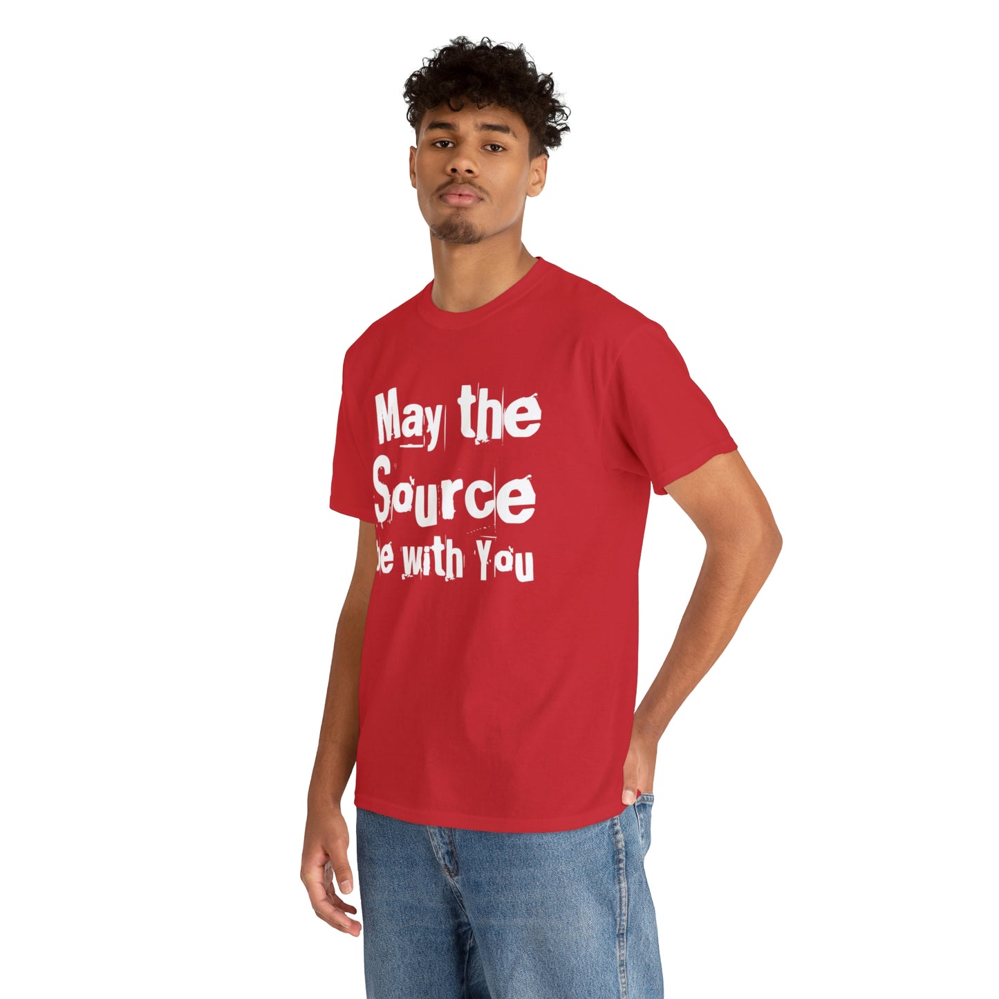 "May The Source Be With You" Unisex Heavy Cotton Tee
