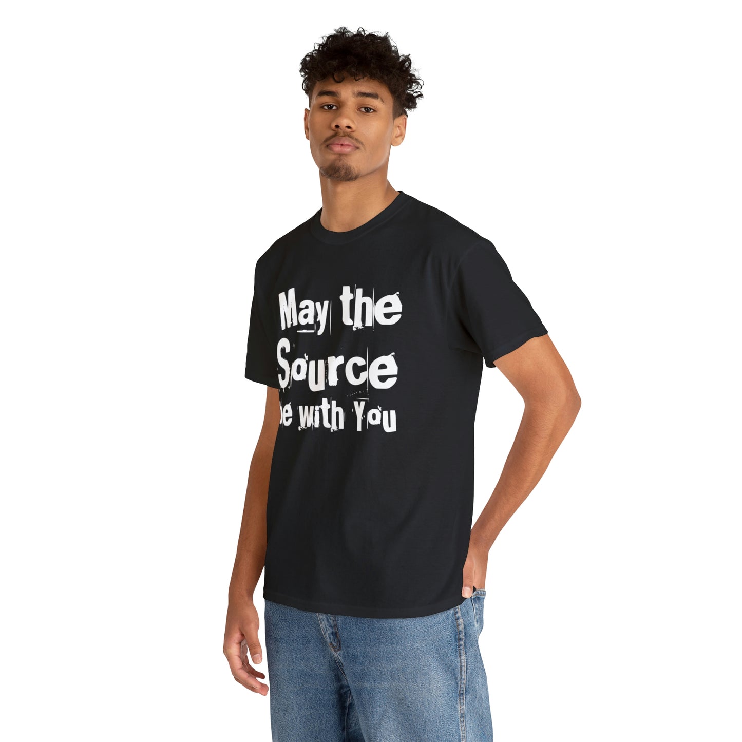 "May The Source Be With You" Unisex Heavy Cotton Tee