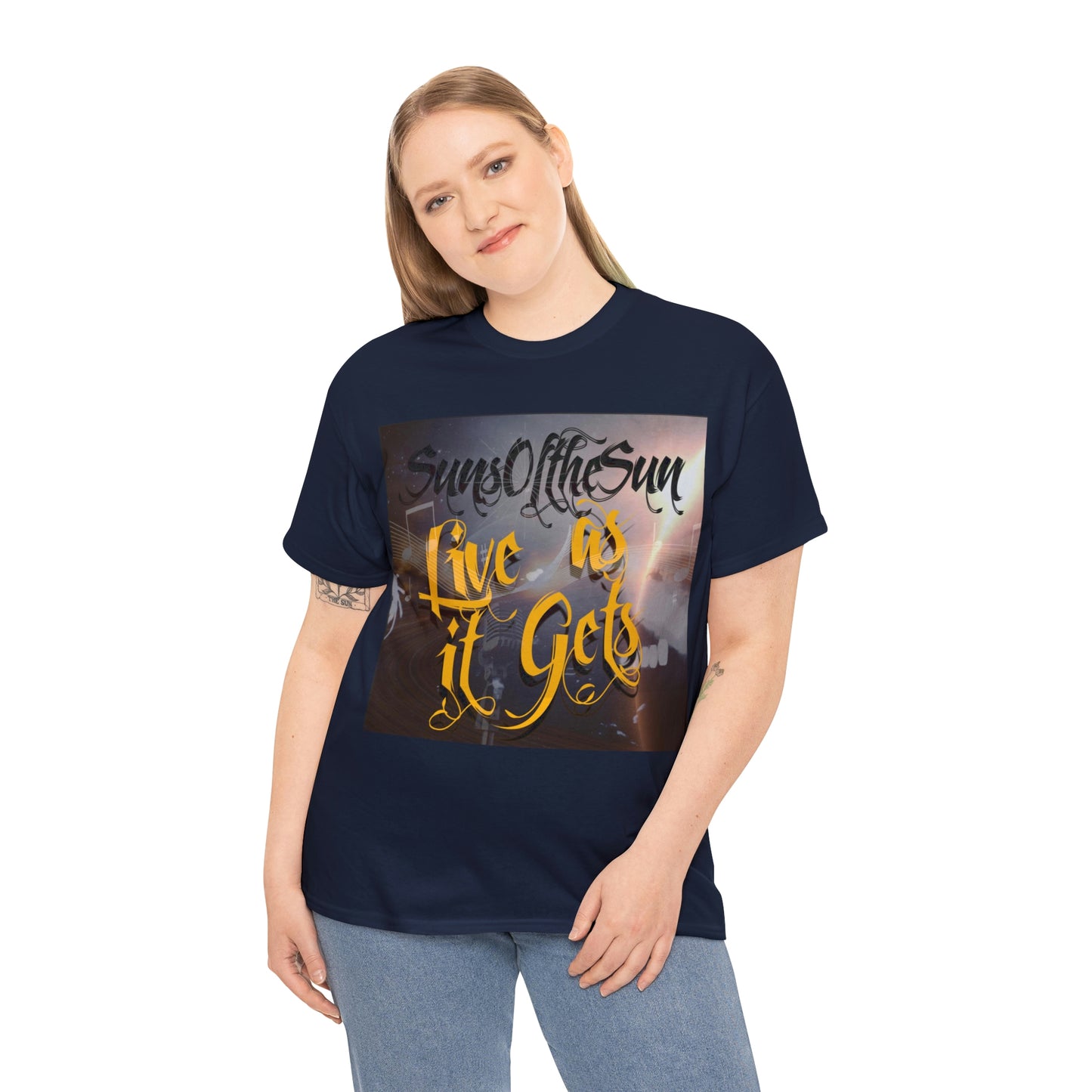 SunsOftheSun "Live as it Gets" Unisex Heavy Cotton Tee
