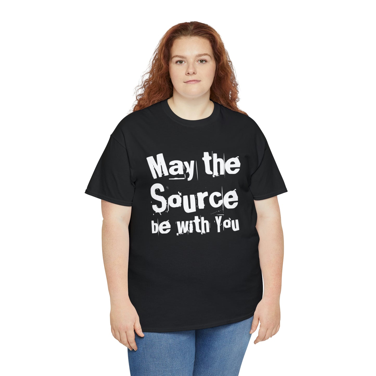 "May The Source Be With You" Unisex Heavy Cotton Tee
