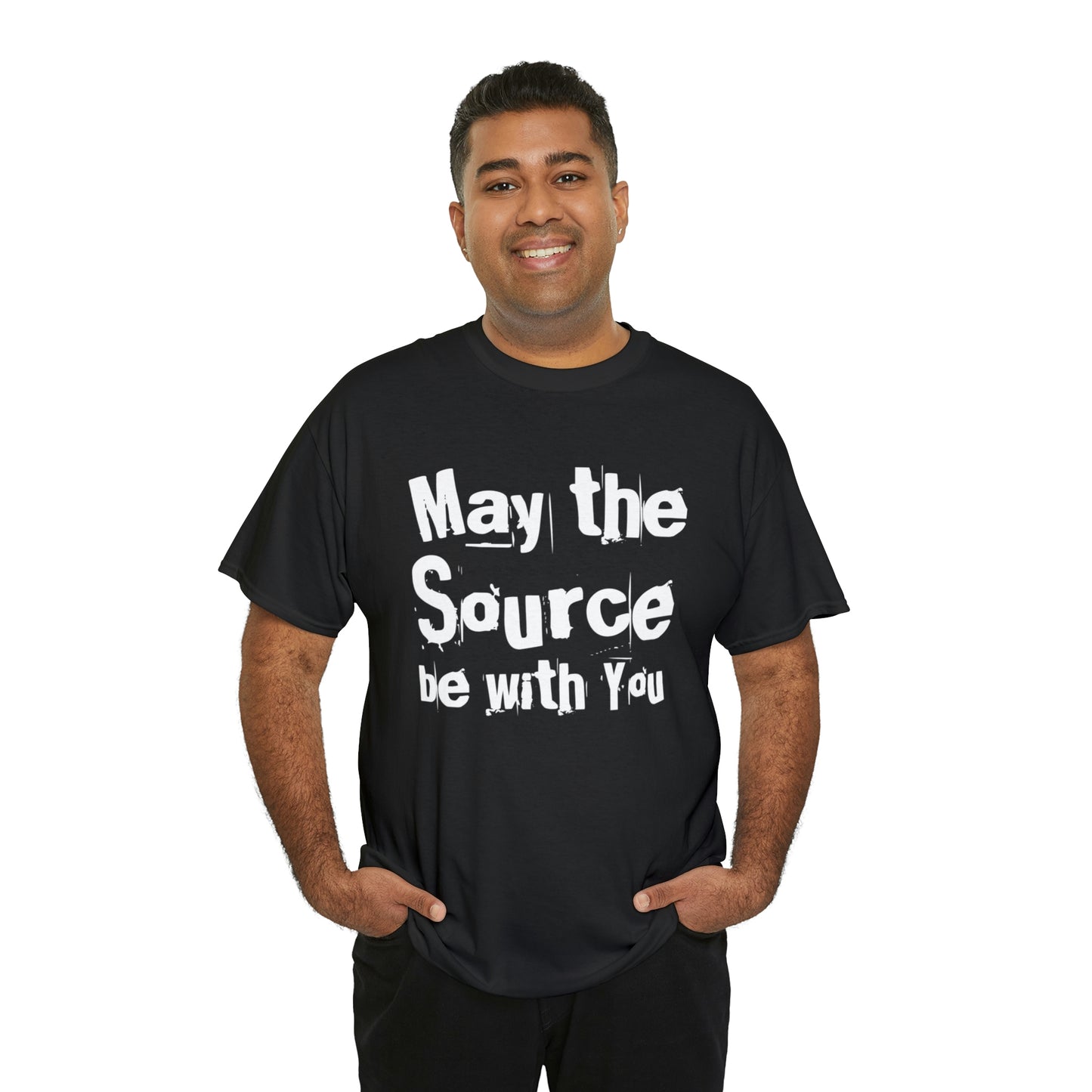 "May The Source Be With You" Unisex Heavy Cotton Tee