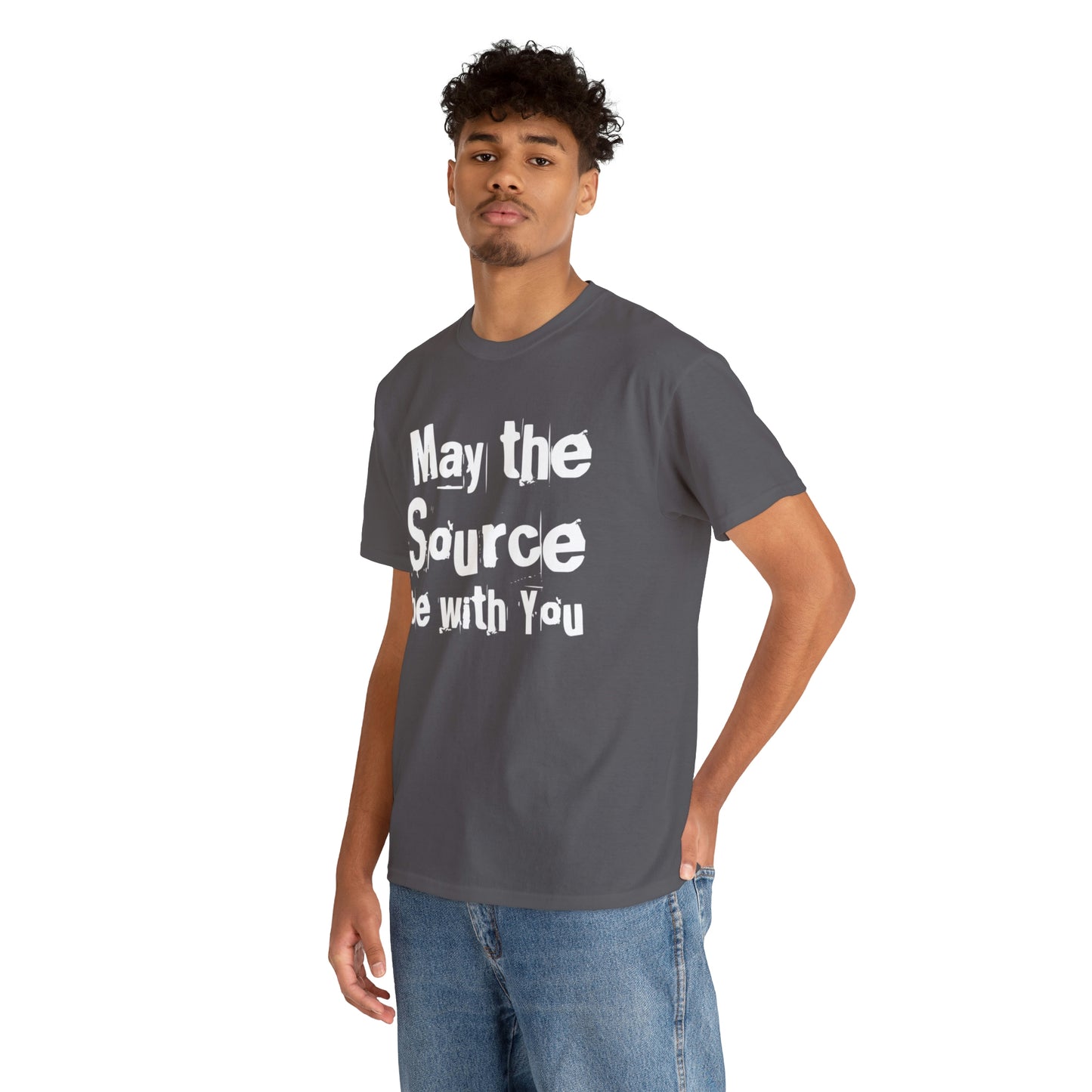 "May The Source Be With You" Unisex Heavy Cotton Tee