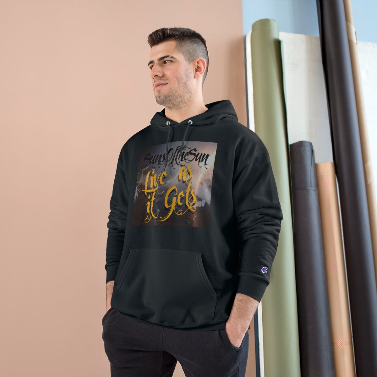 SunsOftheSun "Live as it Gets" Champion Hoodie