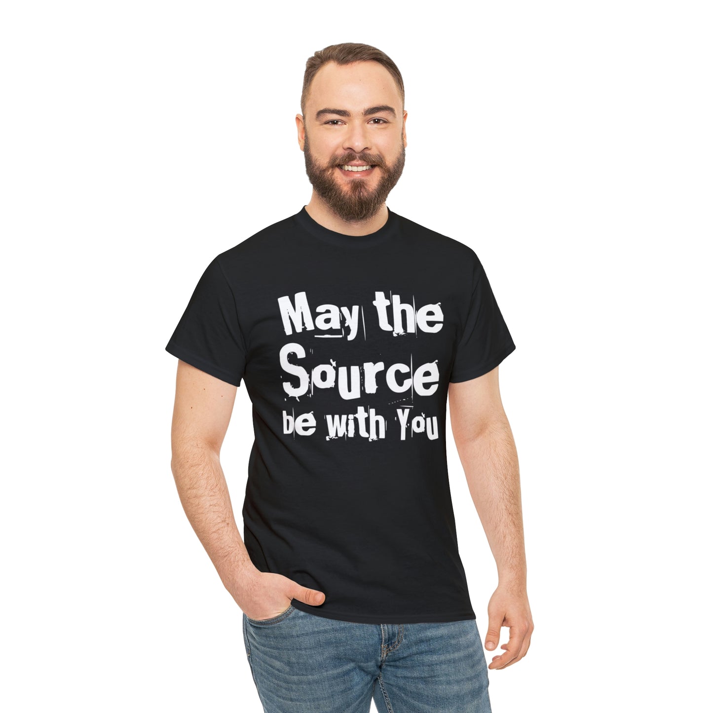 "May The Source Be With You" Unisex Heavy Cotton Tee