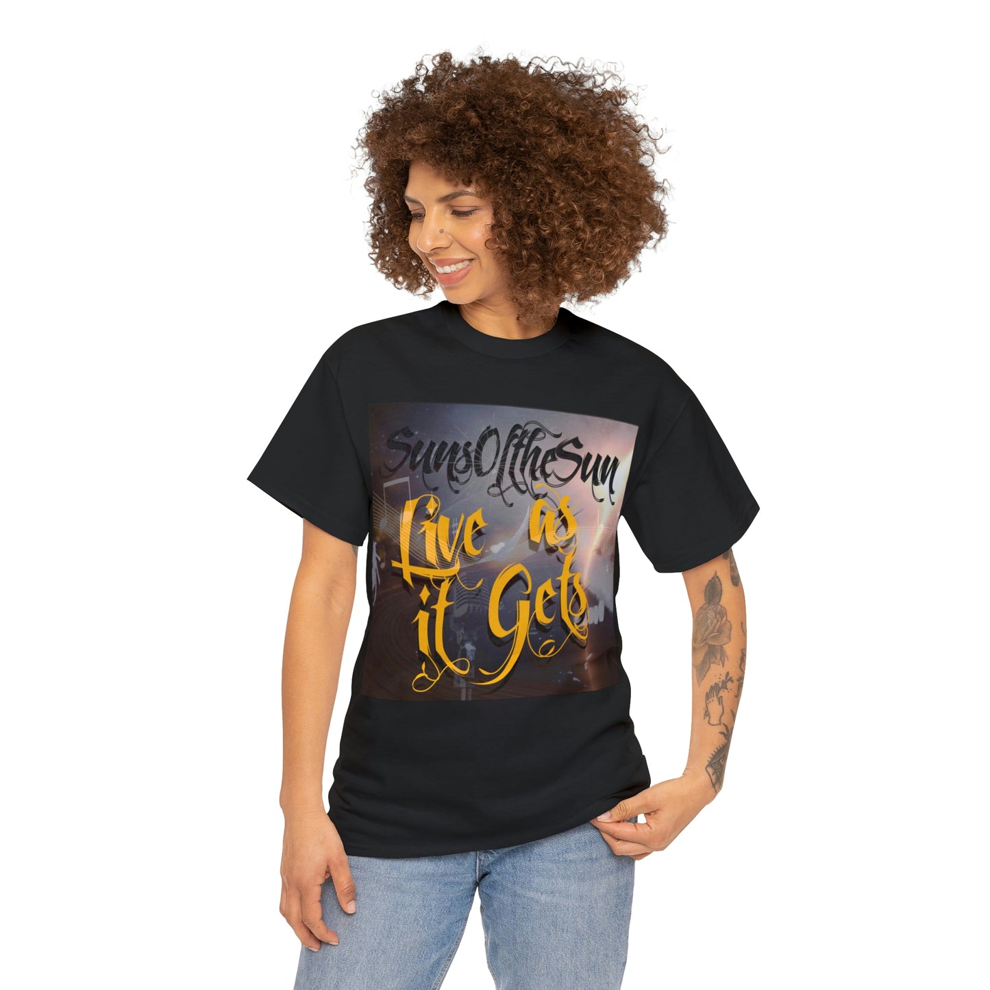 SunsOftheSun "Live as it Gets" Unisex Heavy Cotton Tee