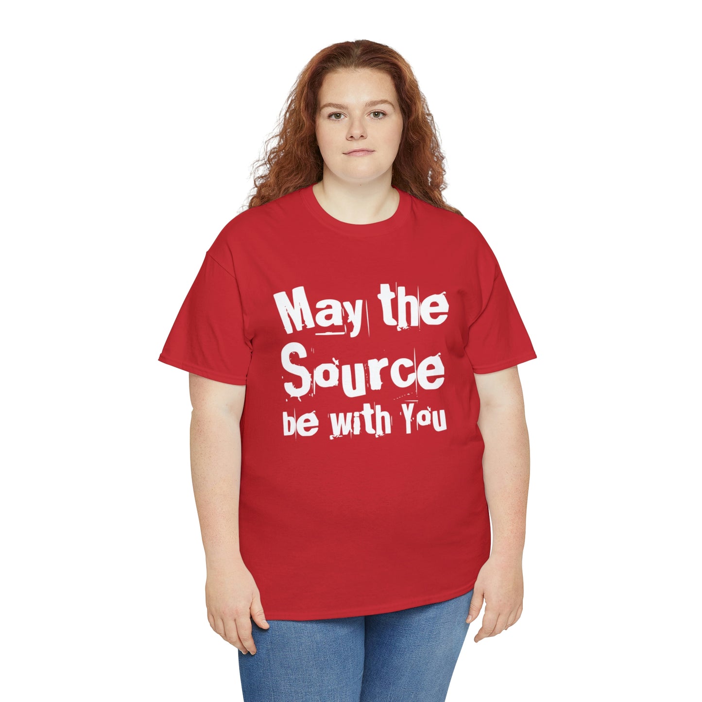 "May The Source Be With You" Unisex Heavy Cotton Tee