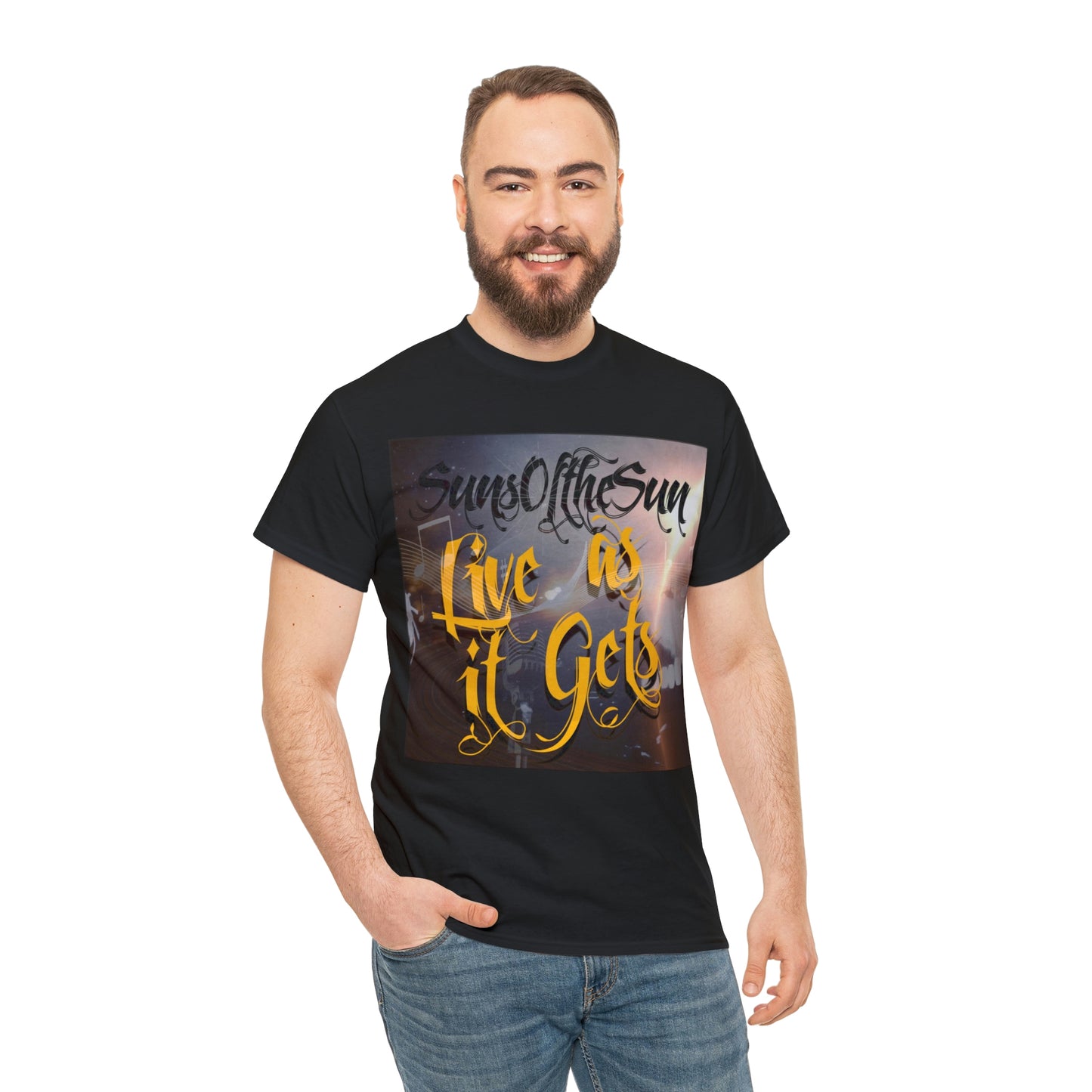SunsOftheSun "Live as it Gets" Unisex Heavy Cotton Tee
