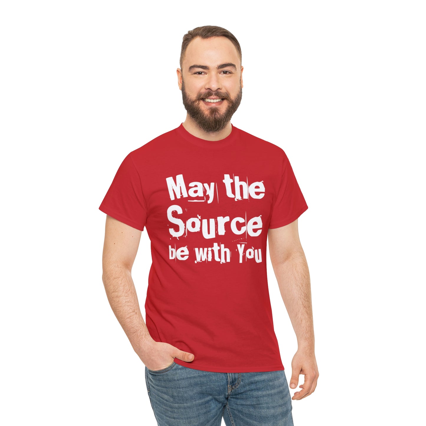 "May The Source Be With You" Unisex Heavy Cotton Tee