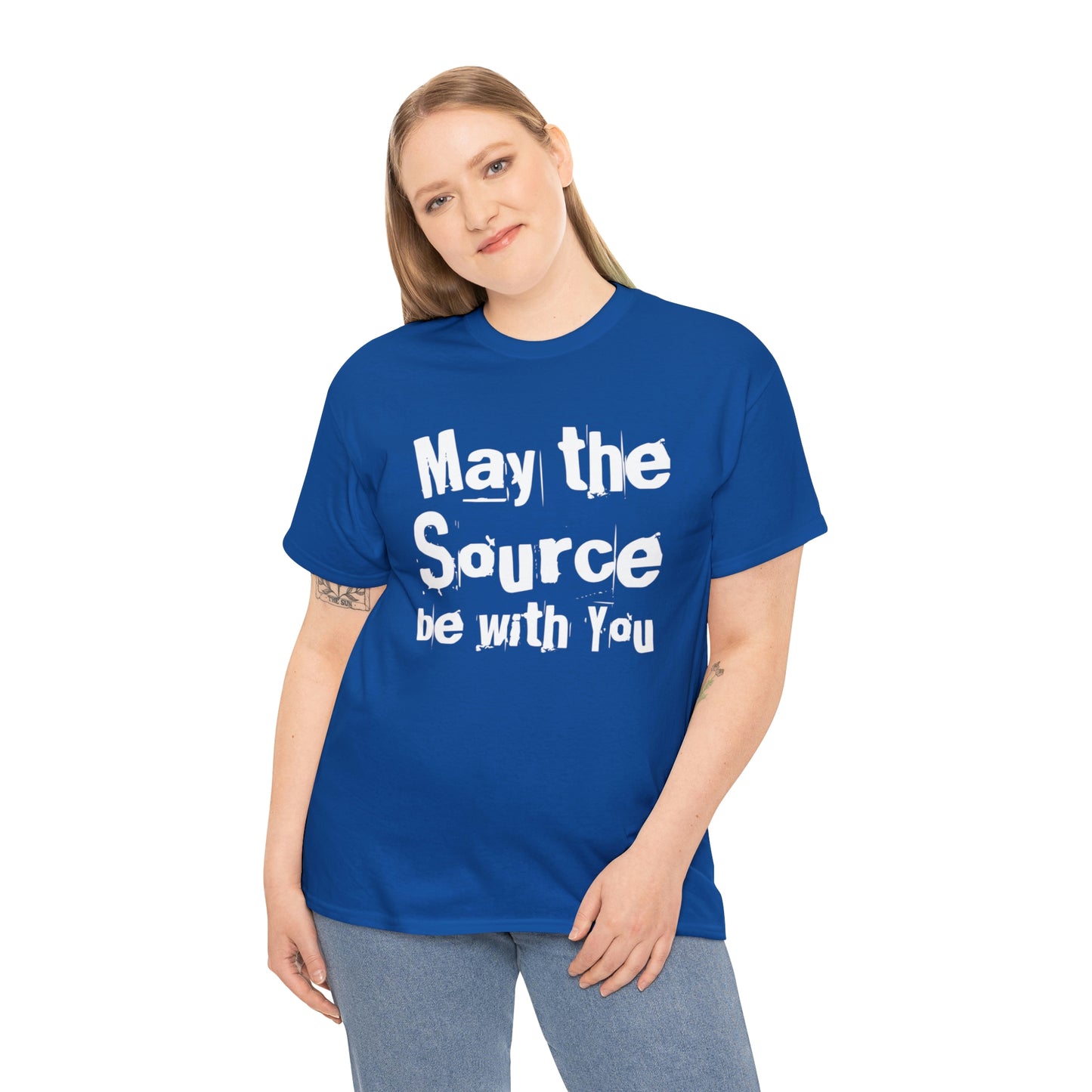 "May The Source Be With You" Unisex Heavy Cotton Tee