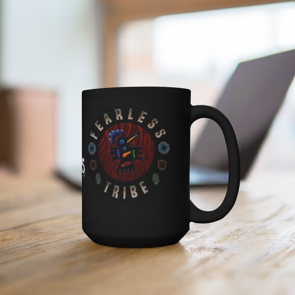 "FearLess Conversations" Black Mug 15oz