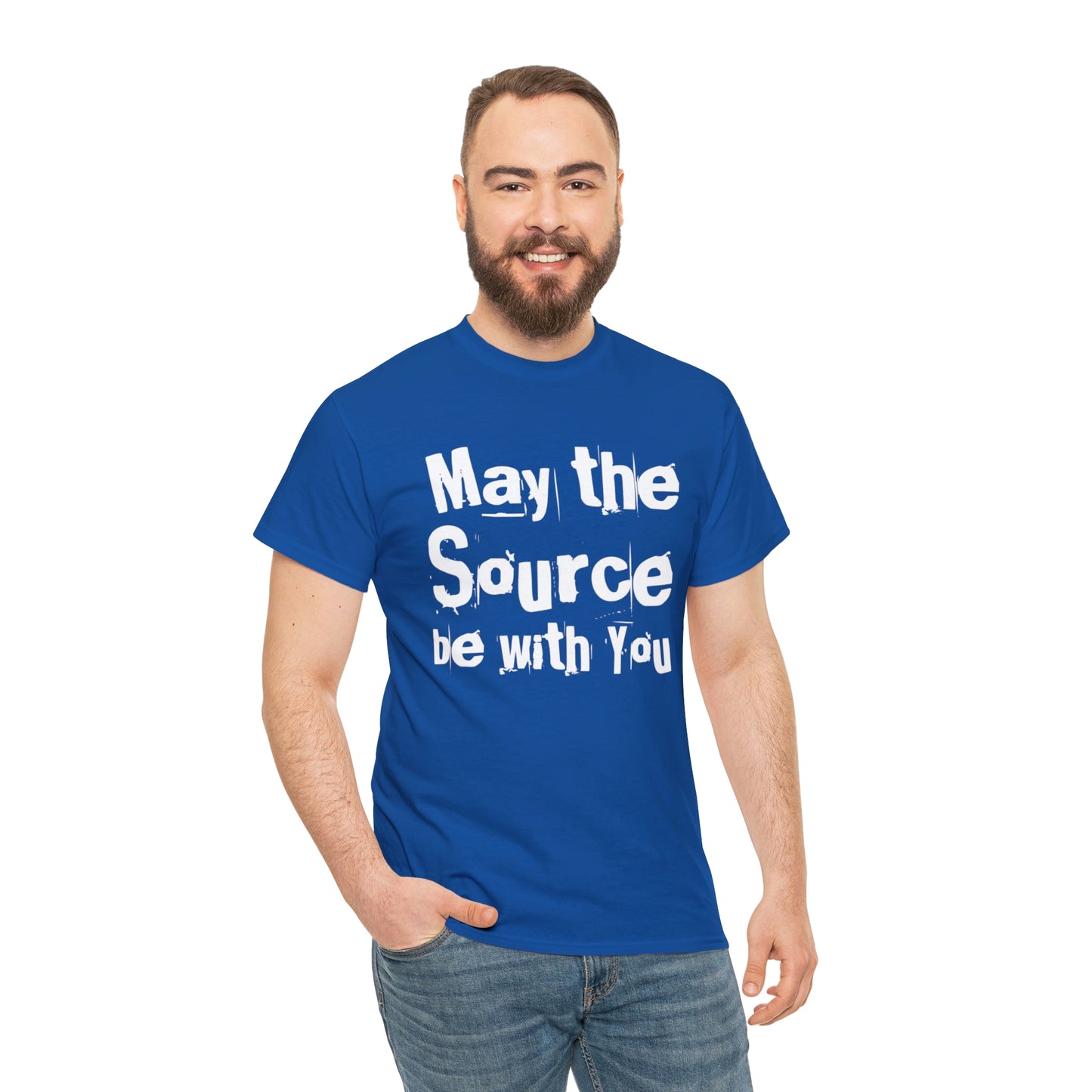 "May The Source Be With You" Unisex Heavy Cotton Tee