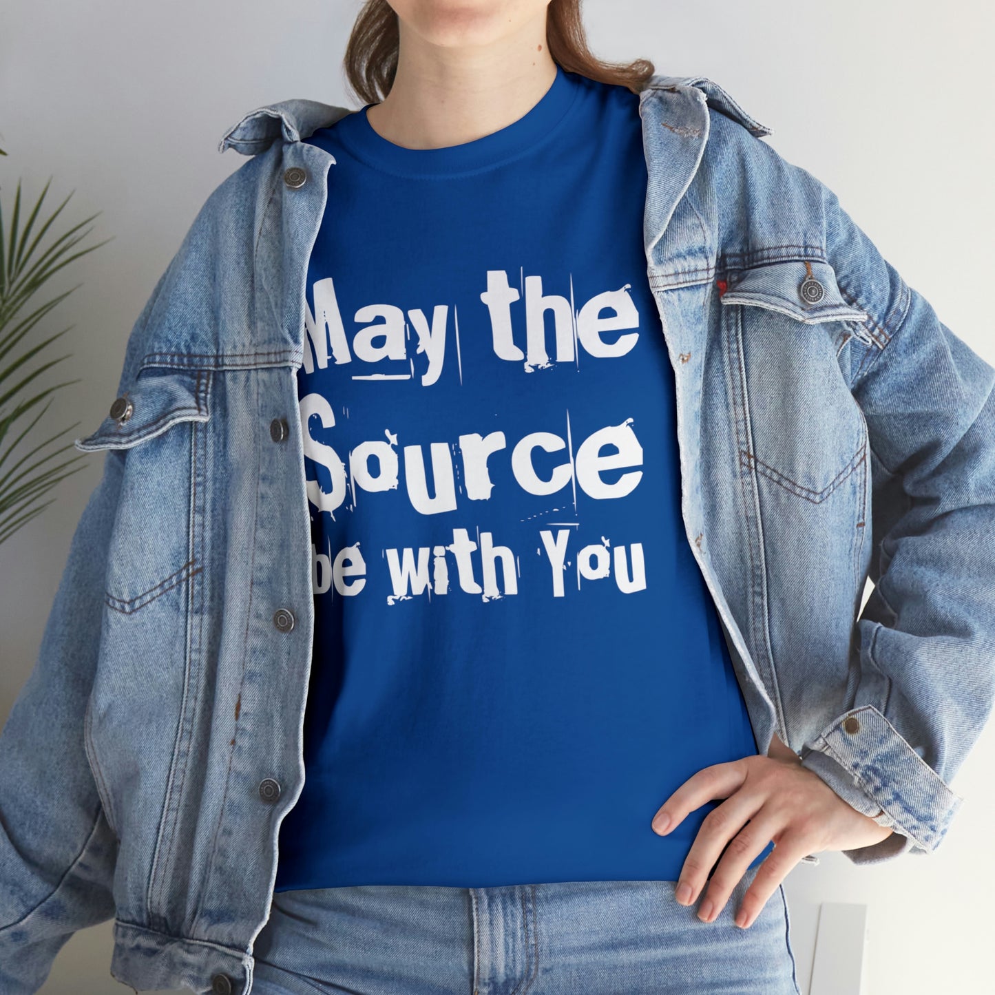 "May The Source Be With You" Unisex Heavy Cotton Tee