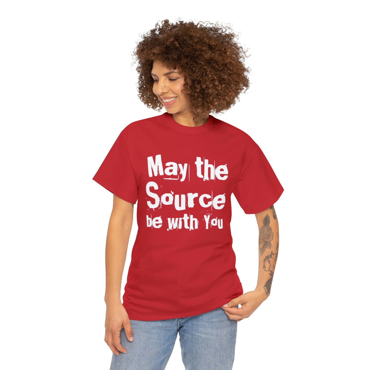 "May The Source Be With You" Unisex Heavy Cotton Tee