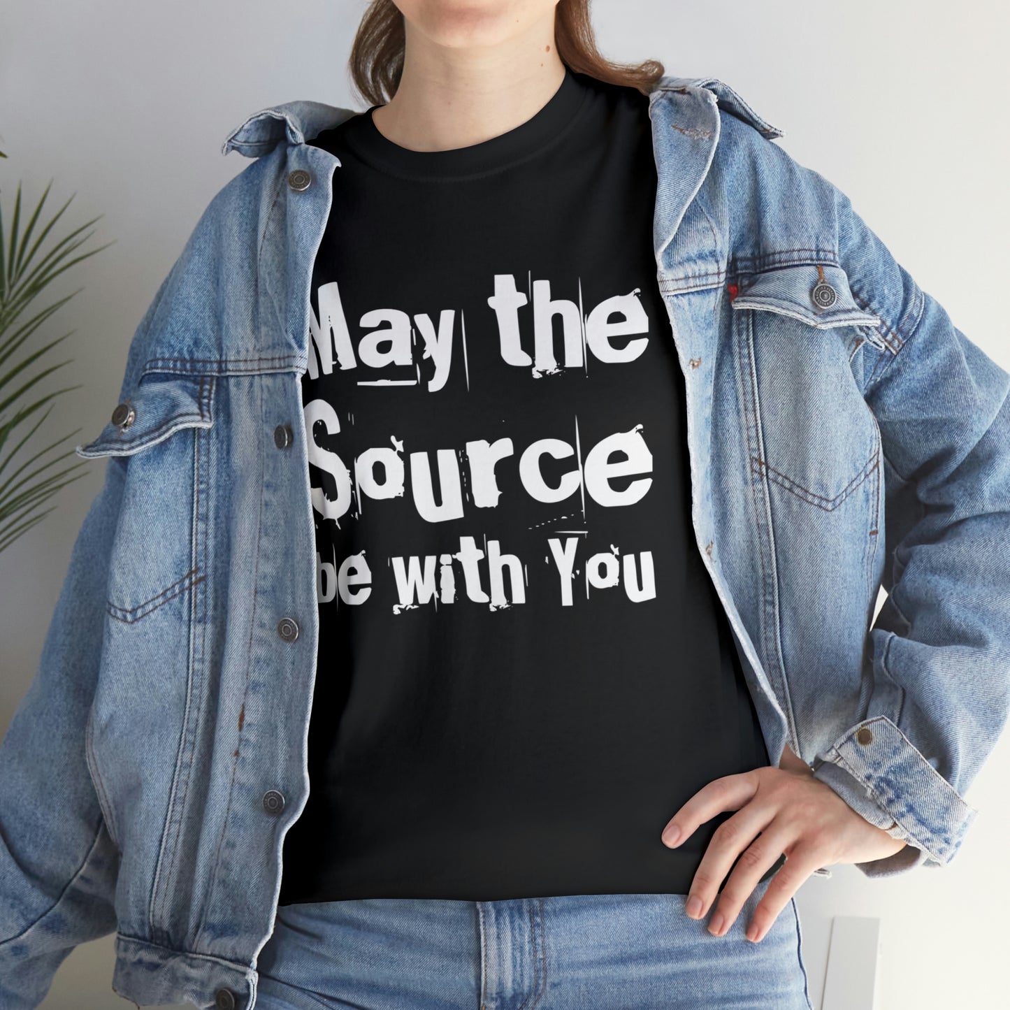 "May The Source Be With You" Unisex Heavy Cotton Tee