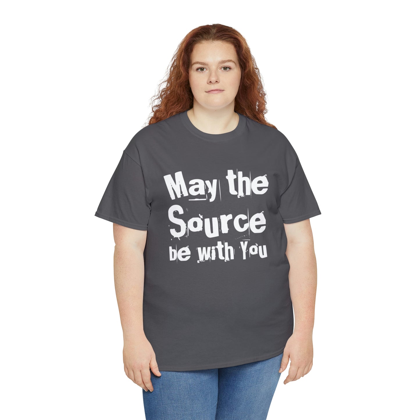 "May The Source Be With You" Unisex Heavy Cotton Tee