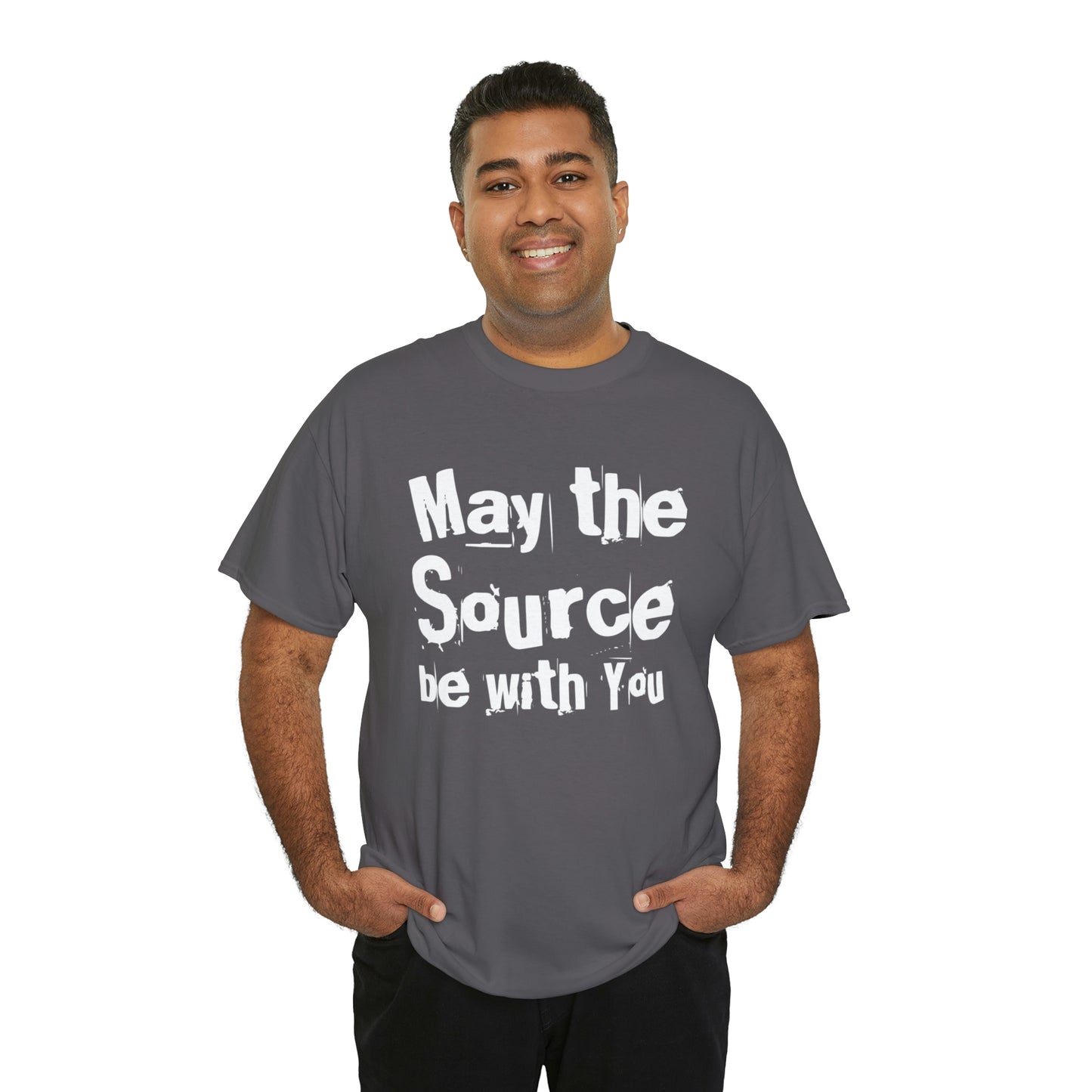 "May The Source Be With You" Unisex Heavy Cotton Tee