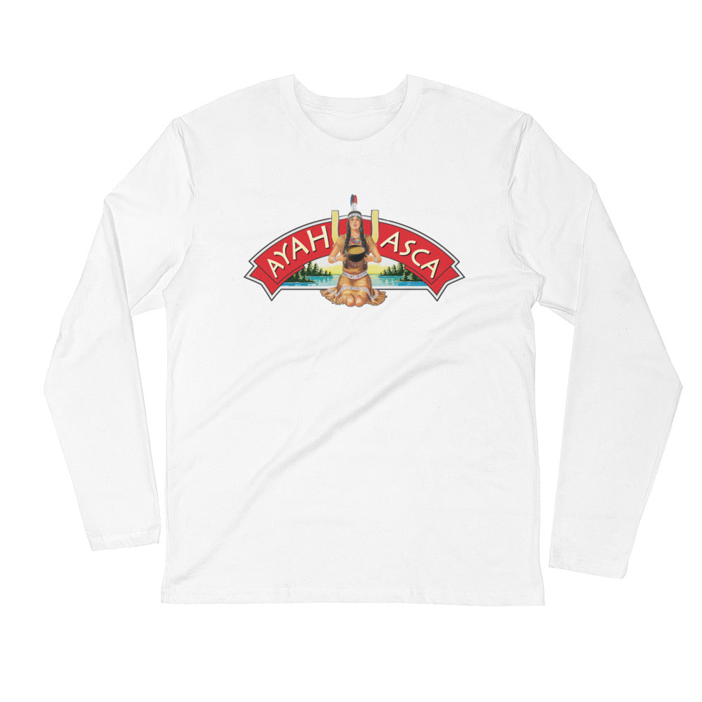 Ron's Ayahuasca Woman - Men's Long Sleeve Fitted Crew