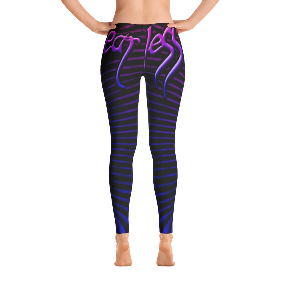 Womens Purple Prana Tube Leggings by Shaman Ron