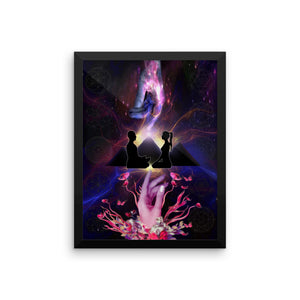 Ron's Twin Flames Framed Poster