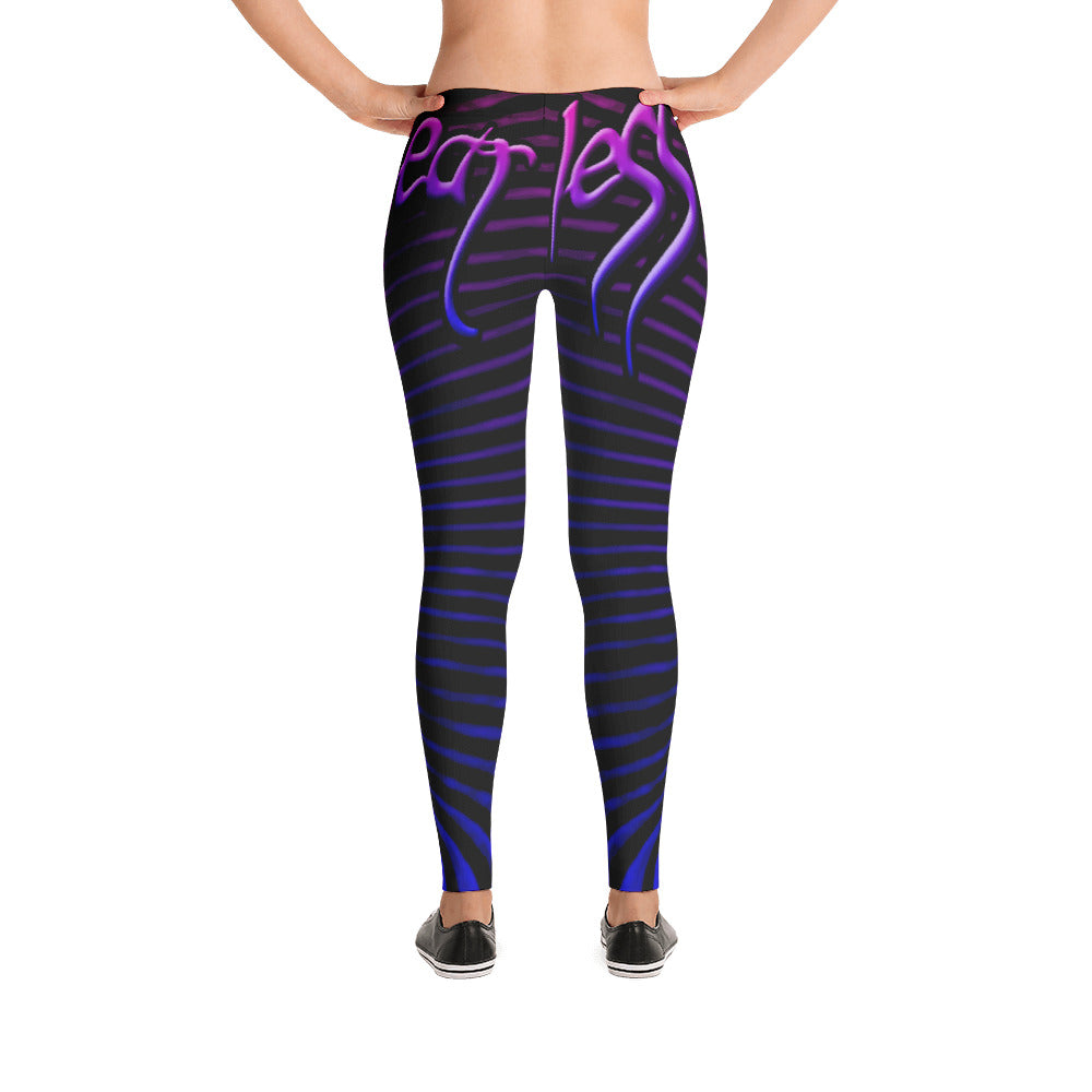 Womens Purple Prana Tube Leggings by Shaman Ron