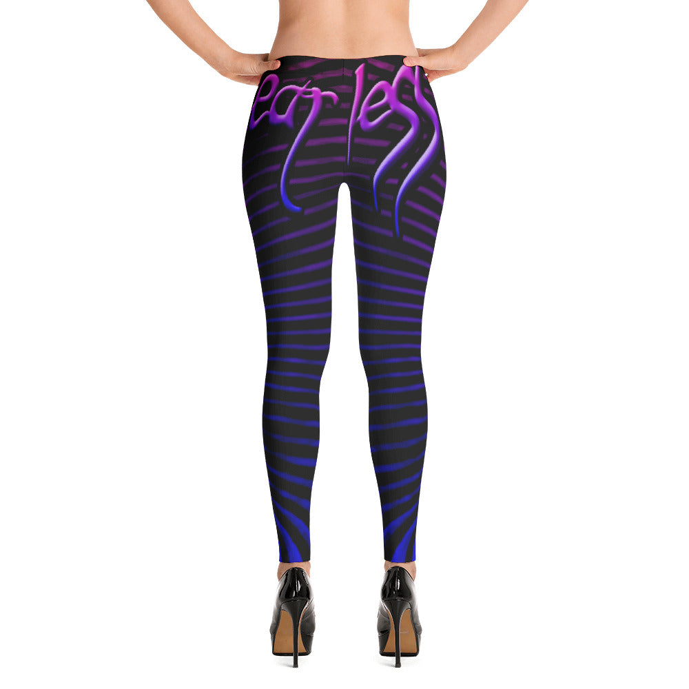 Womens Purple Prana Tube Leggings by Shaman Ron