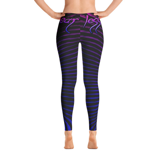 Womens Purple Prana Tube Leggings by Shaman Ron