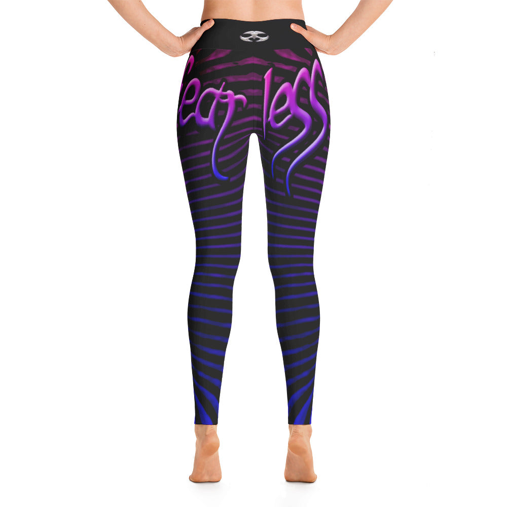 Womens Purple Prana Tube Yoga Leggings by Shaman Ron