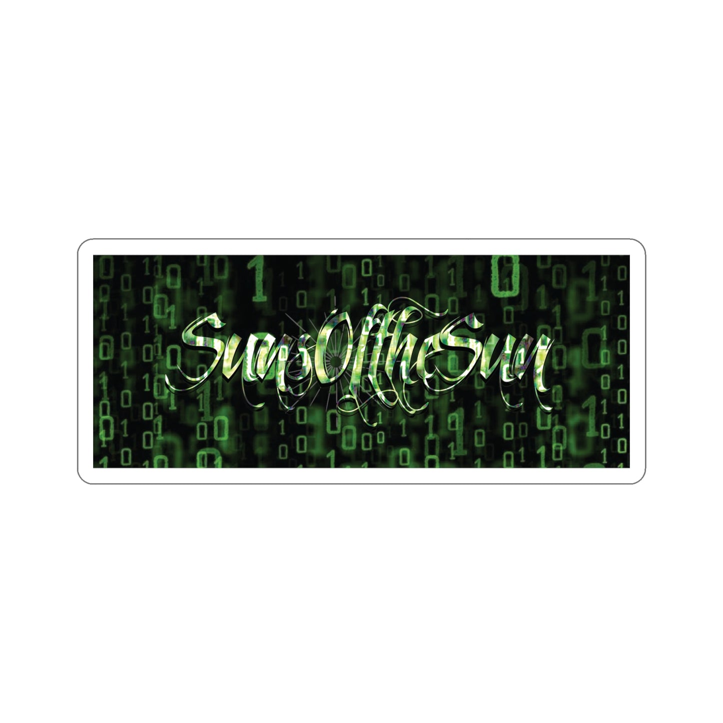 SunsOftheSun "Matrix Code" Logo Kiss-Cut Stickers