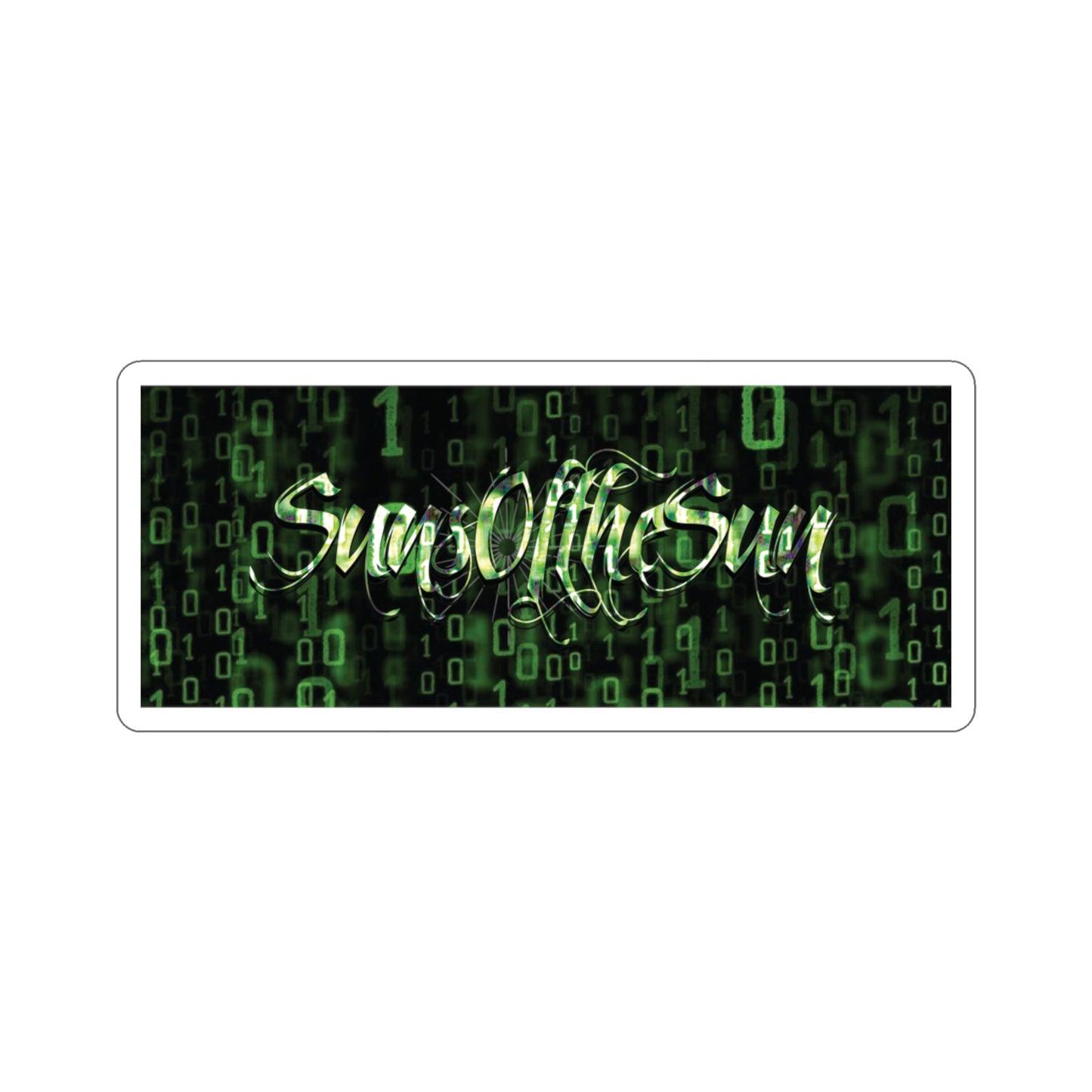 SunsOftheSun "Matrix Code" Logo Kiss-Cut Stickers