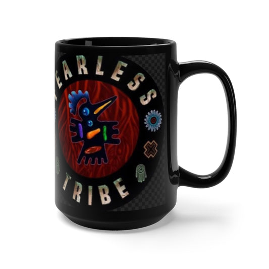 "FearLess Tribe" Black Mug 15oz