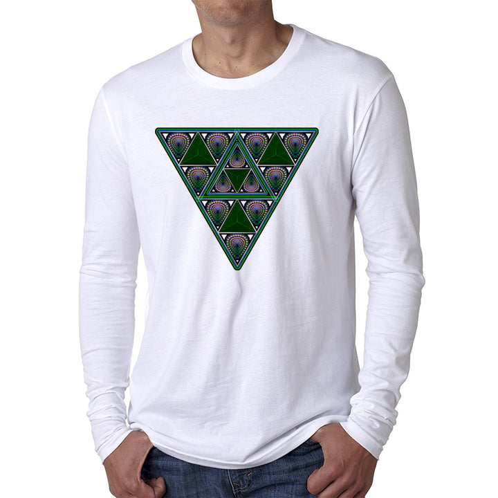 Nick's FearLess Triangle Down Long Sleeve White