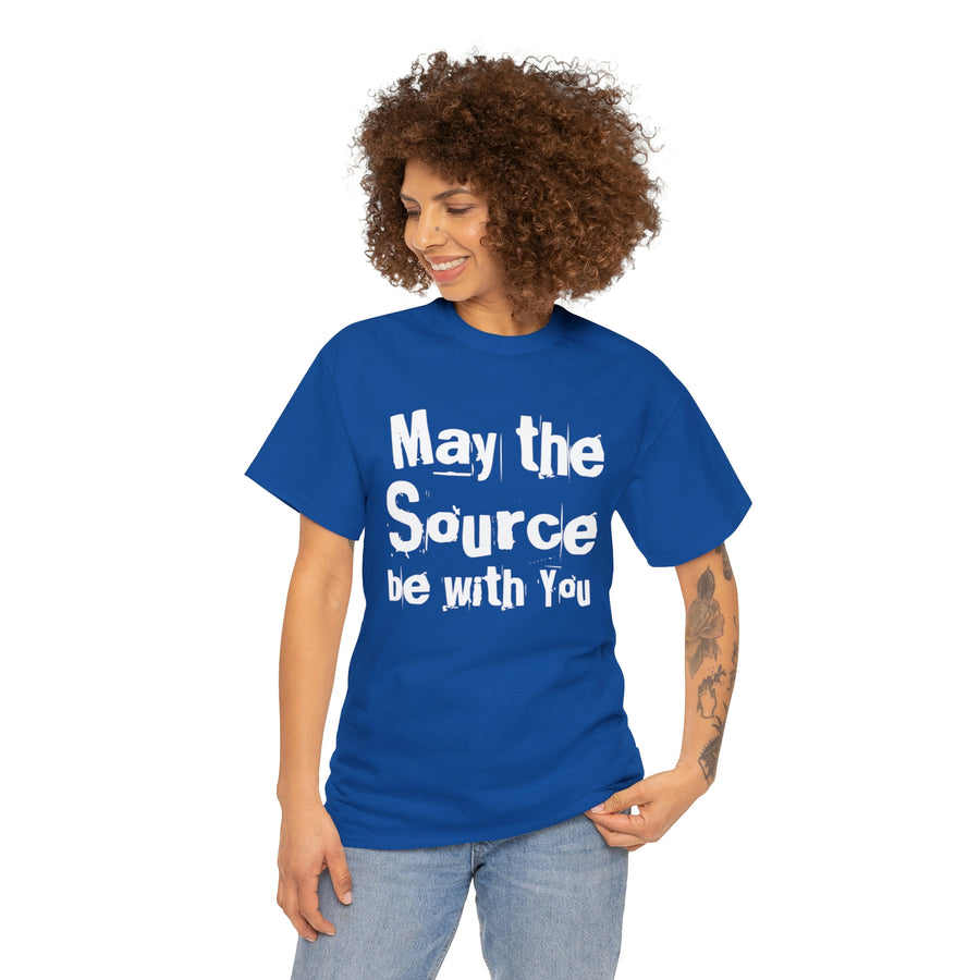 "May The Source Be With You" Unisex Heavy Cotton Tee
