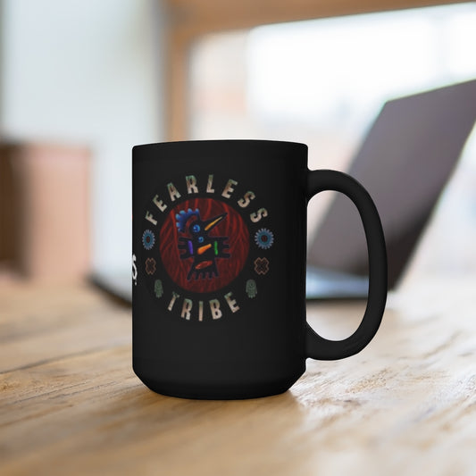 "FearLess Conversations" Black Mug 15oz