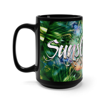 SunsOftheSun "Heart Chakra" Logo Black Mug 15oz