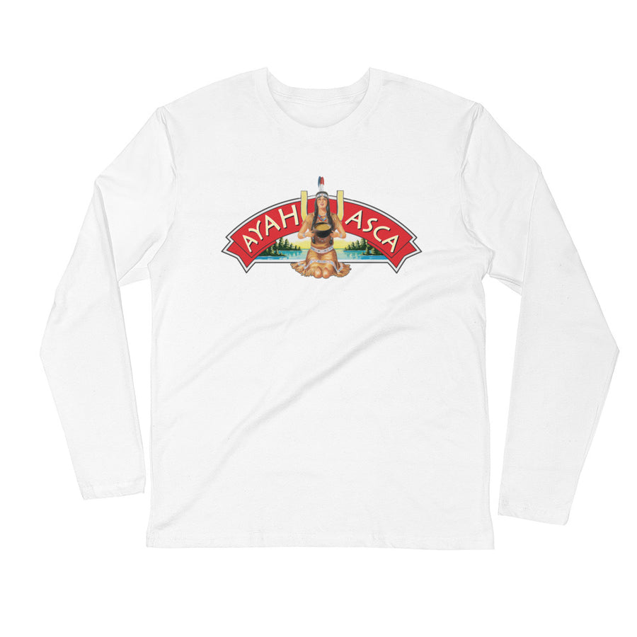 Ron's Ayahuasca Woman - Men's Long Sleeve Fitted Crew
