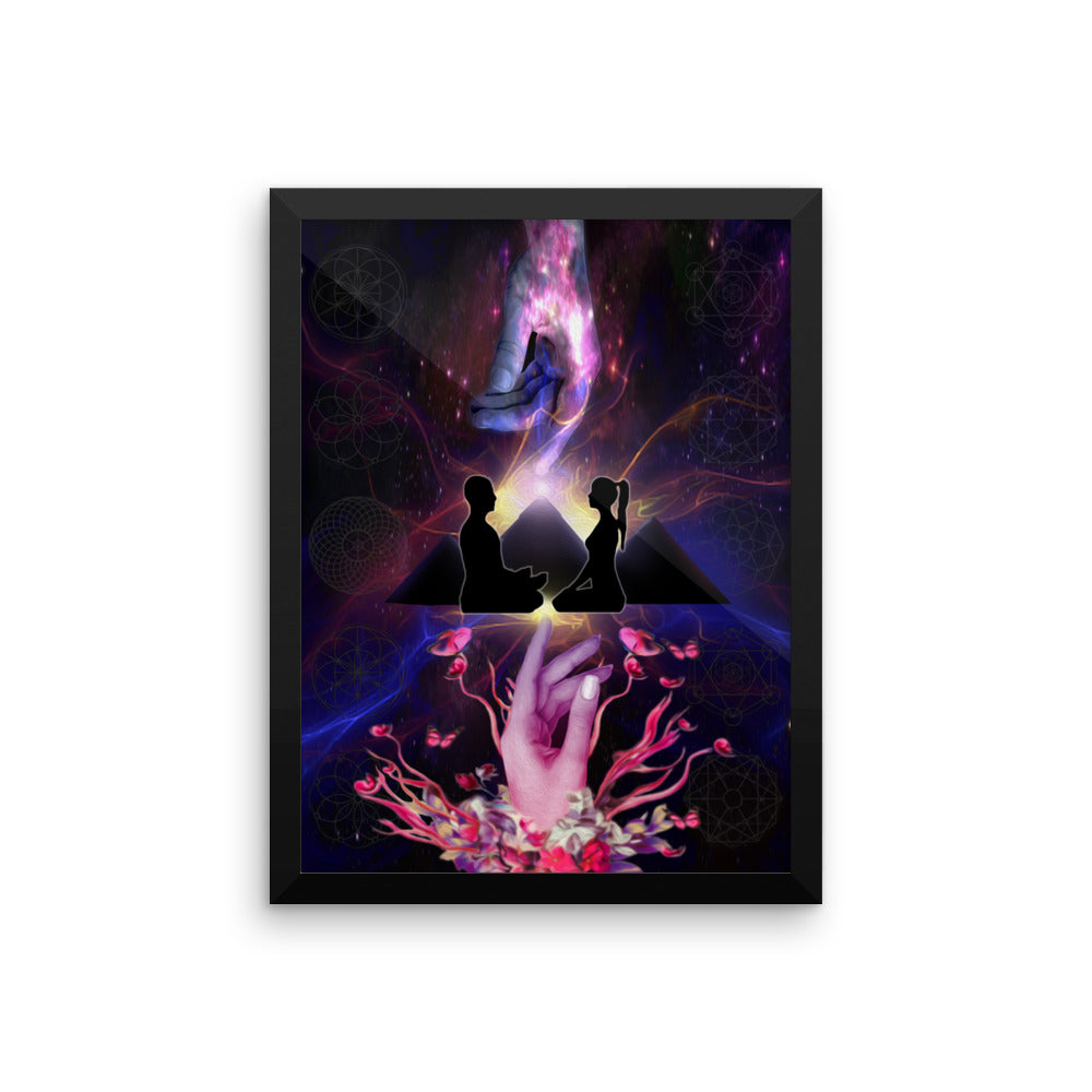 Ron's Twin Flames Framed Poster