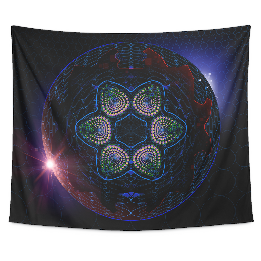 Nick's DMT Flower Tapestry